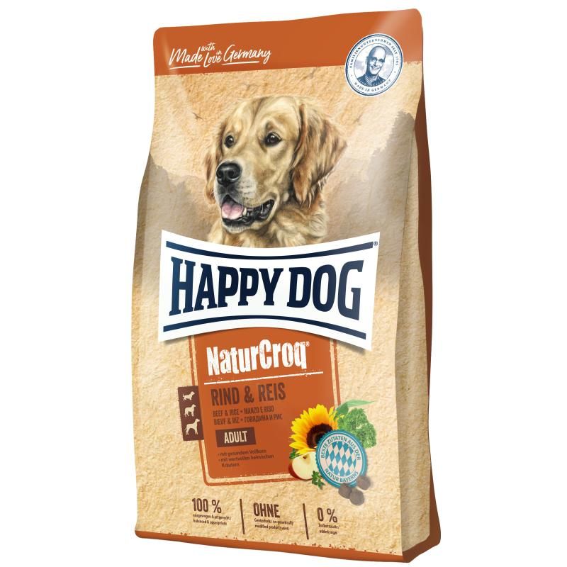 Happy Dog NaturCroq Rind & Reis | 15 kg