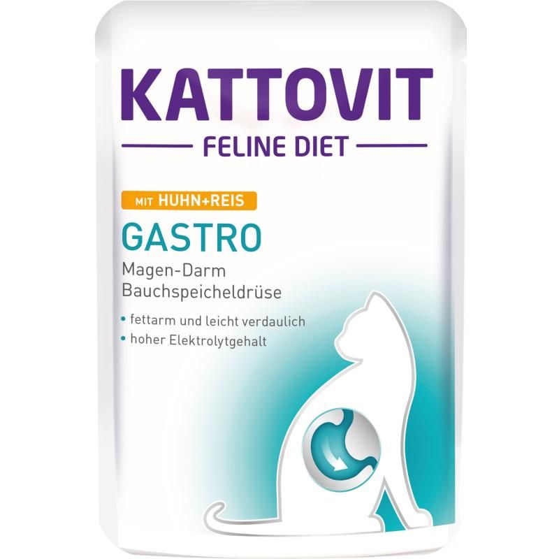 Kattovit Feline Diets - Pouch - Gastro Huhn & Reis | 24 x 85 g