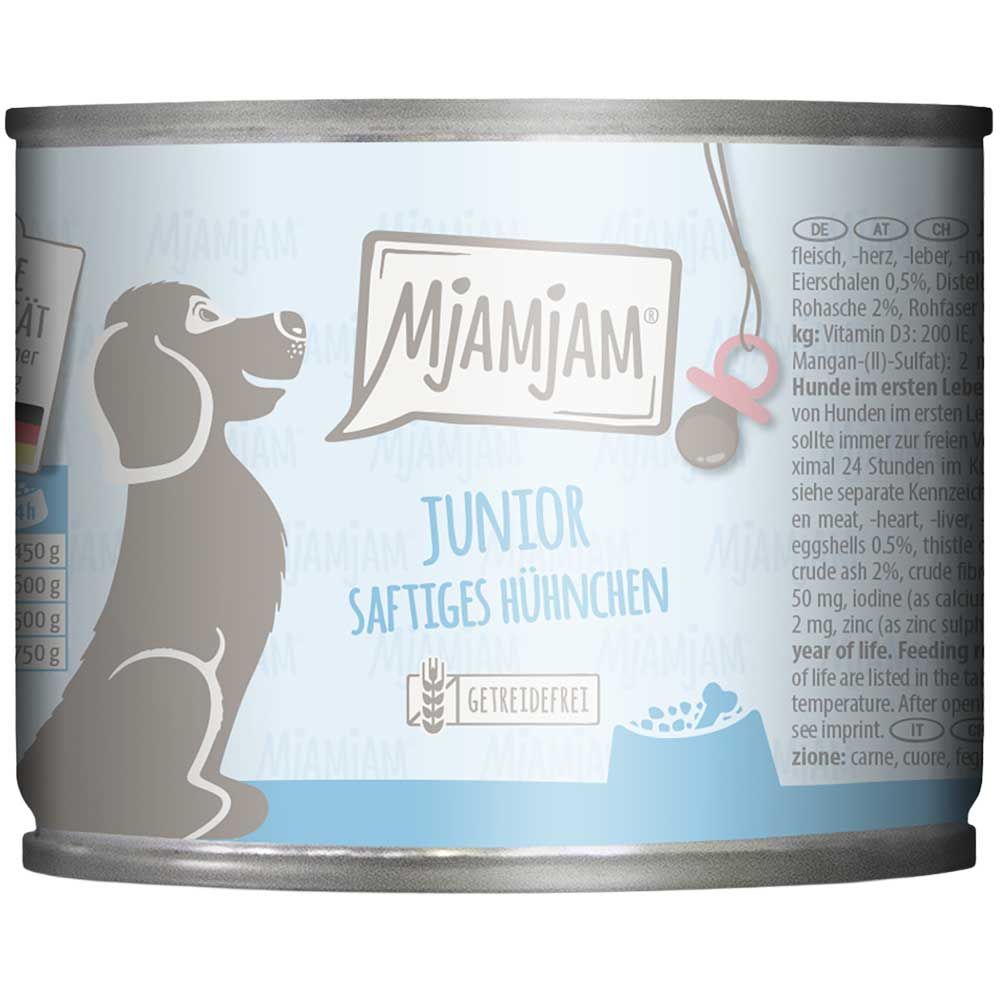 MjAMjAM Dog - Junior saftiges Hühnchen mit Ei | 6 x 200 g