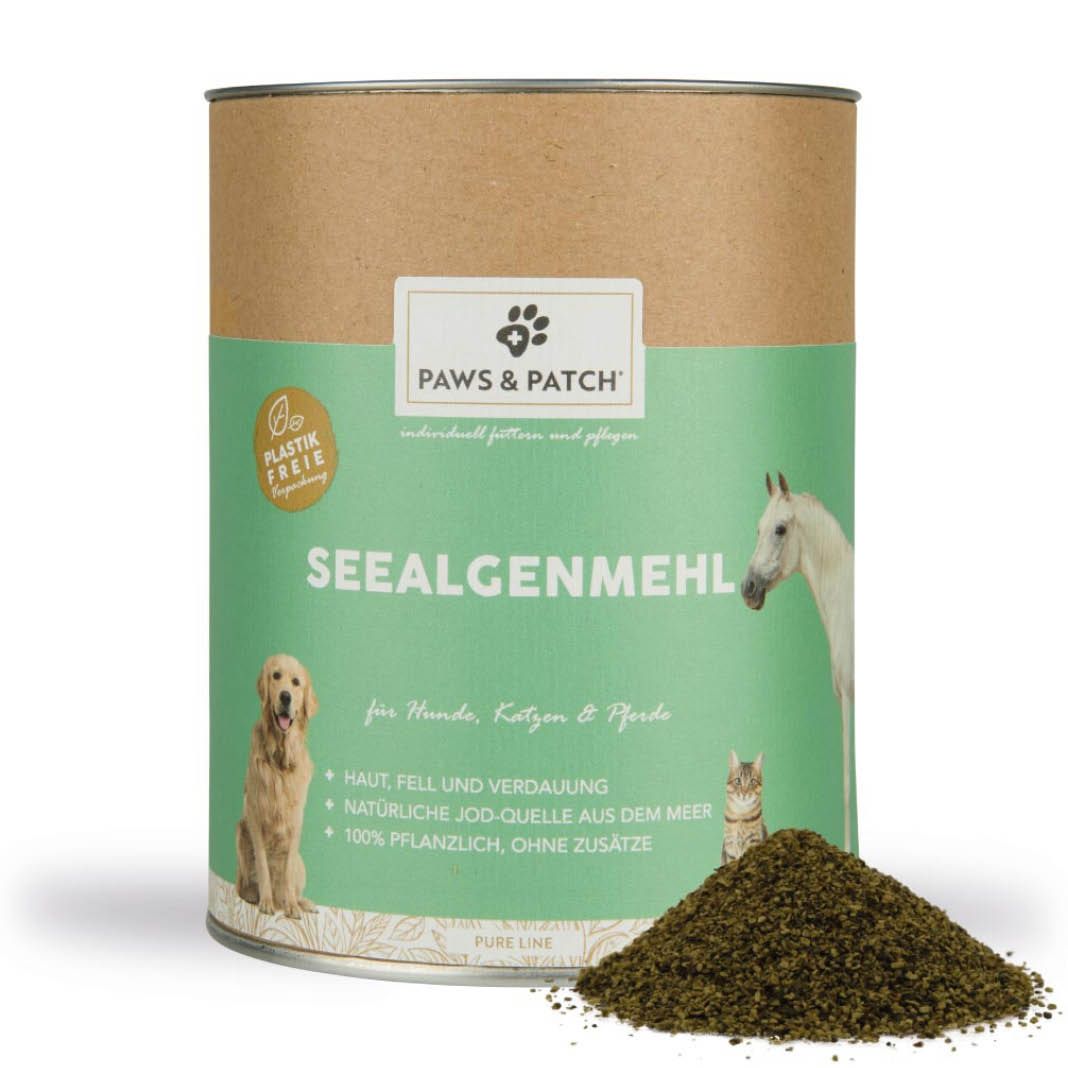 Paws & Patch SEEALGENMEHL für Hunde, Katzen und Pferde