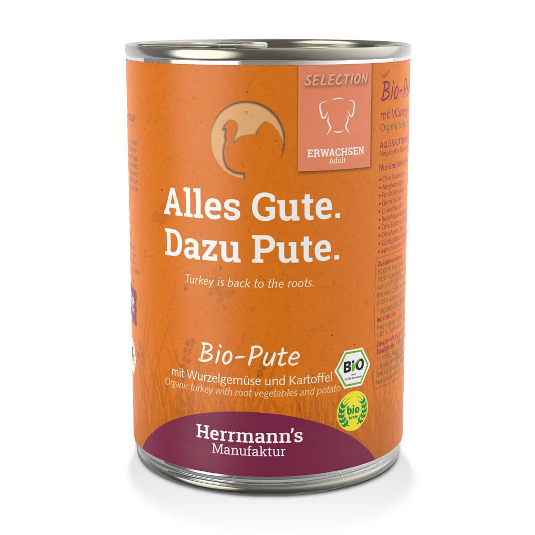 Herrmanns Selection - Erwachsen - Hirsch mit Kartoffel und Quitte | 6 x 400 g
