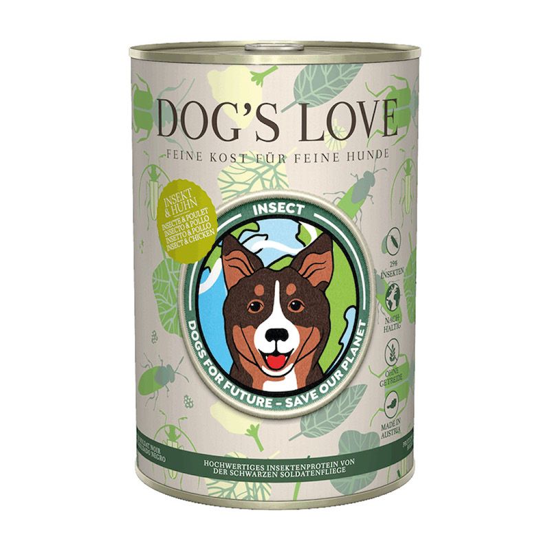 DOG'S LOVE Insekt - Insekt Pur | 6 x 400 g