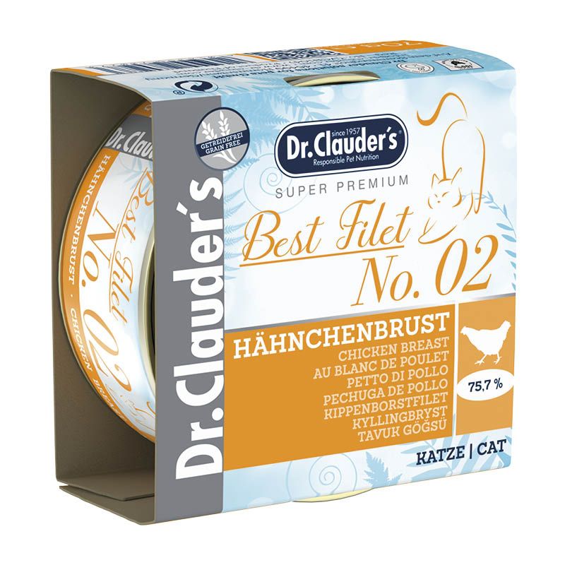 Dr. Clauder's Best Filet Adult No. 05 Thunfisch & Garnelen | 24 x 70 g