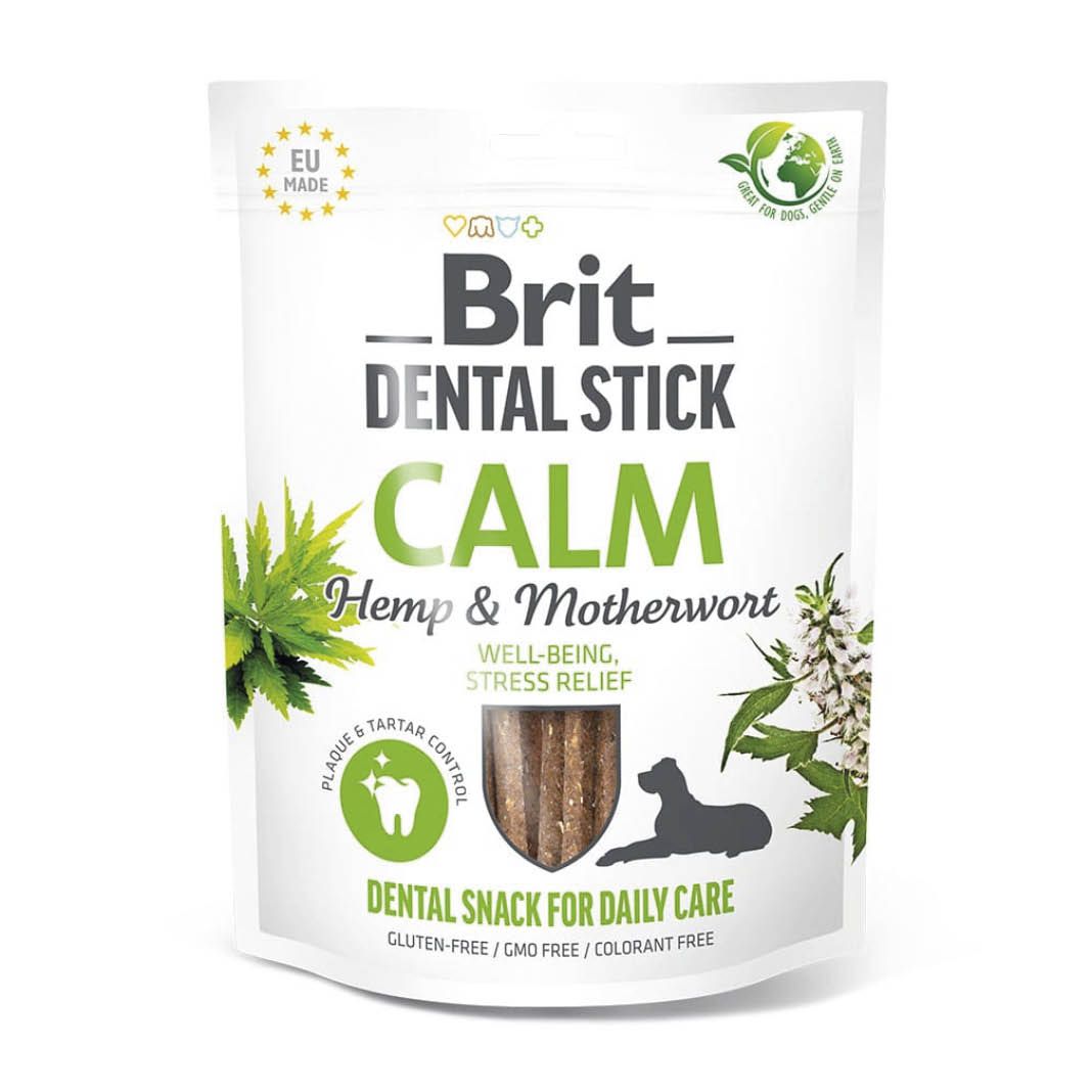 Brit Care - Dog - Dental Stick - Beruhigung - mit Hanf & Herzgespann 7 Stück | 251 g
