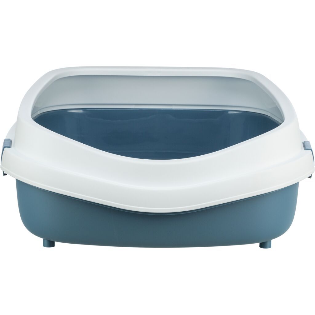 TRIXIE Katzentoilette Primo XXL, blau/weiß | 56 × 25 × 71 cm