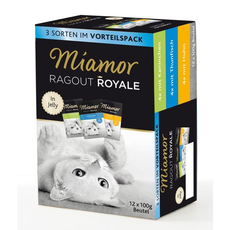 Miamor Ragout Royale Multibox Kaninchen, Huhn & Thunfisch in Jelly | 12 x 100 g