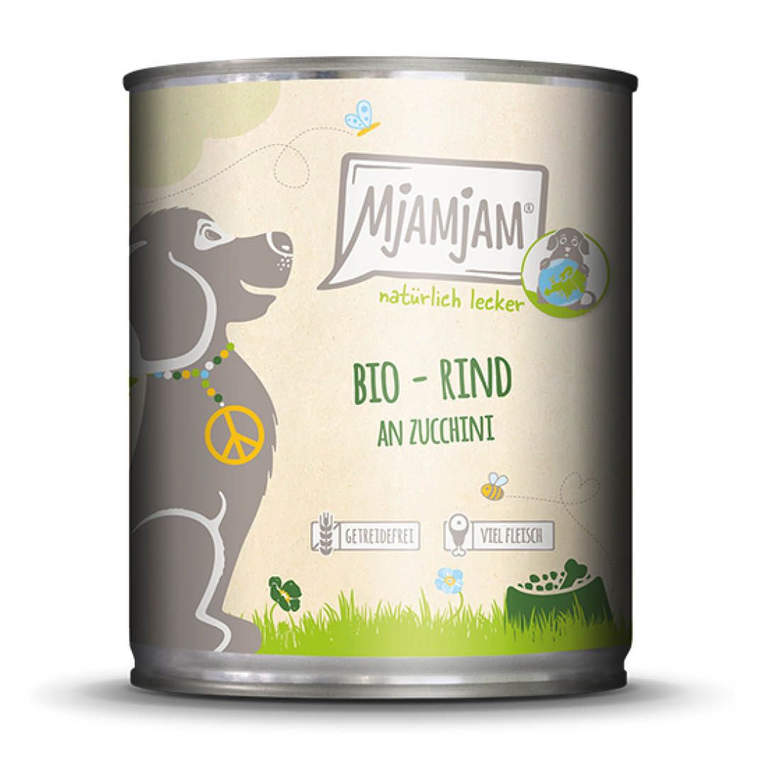 MjAMjAM Dog - Natürlich lecker - BIO Huhn an Möhrchen | 6 x 200 g