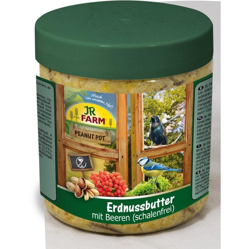 JR FARM Peanut Pot Erdnussbutter mit Beeren | 5 x 400 g