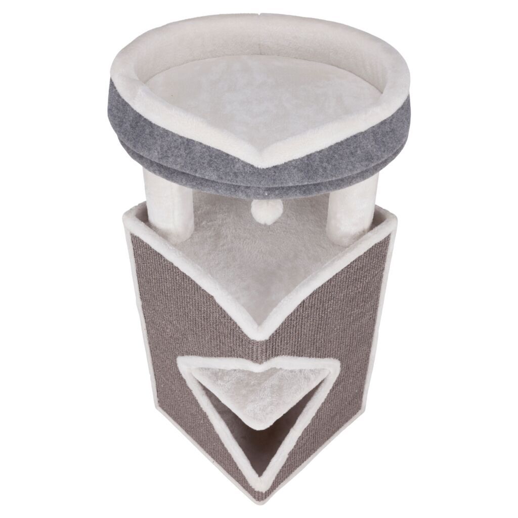 TRIXIE Cat Tower Arma, grau/weiß | 98 cm