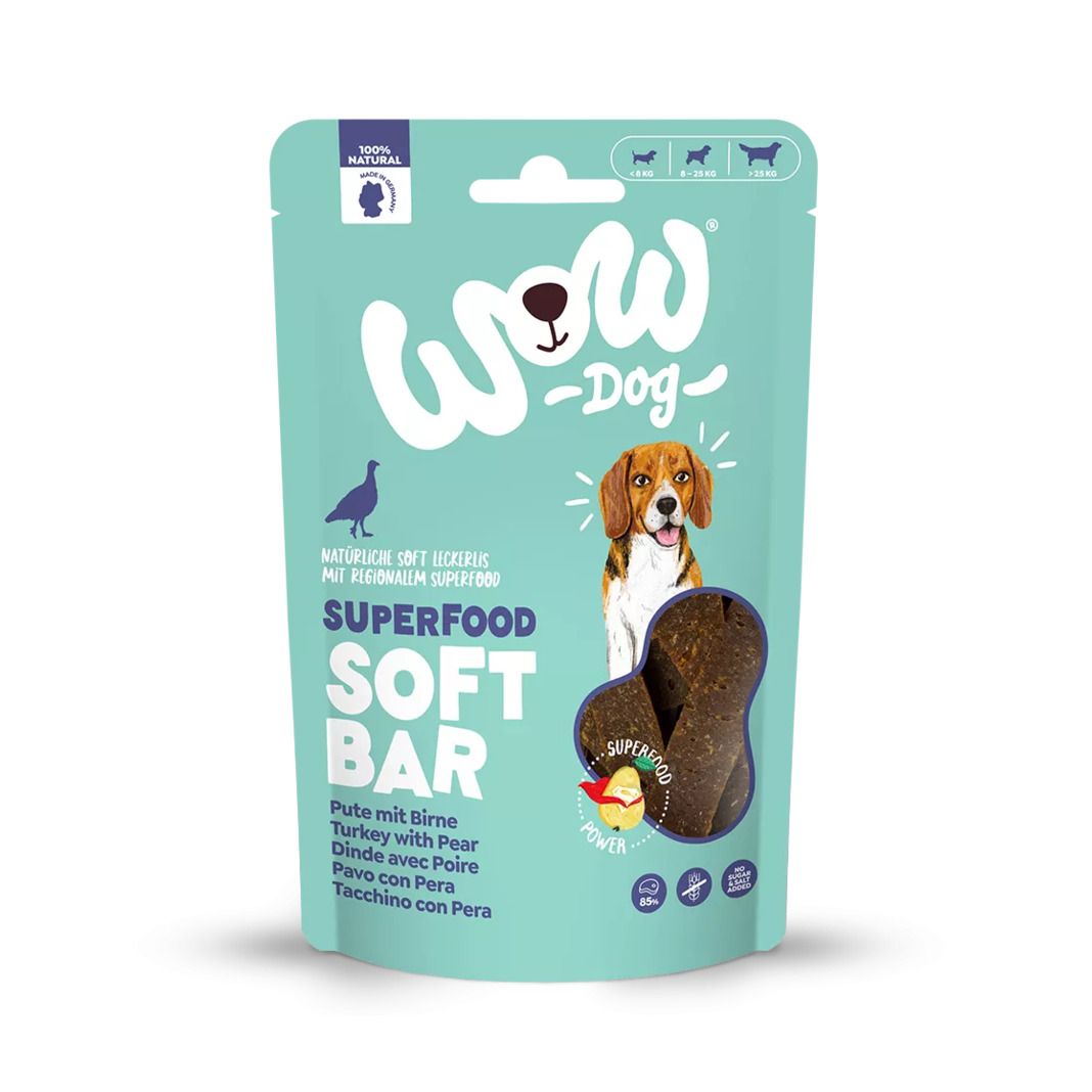 WOW SUPERFOOD Soft Bar Pute mit Birne
