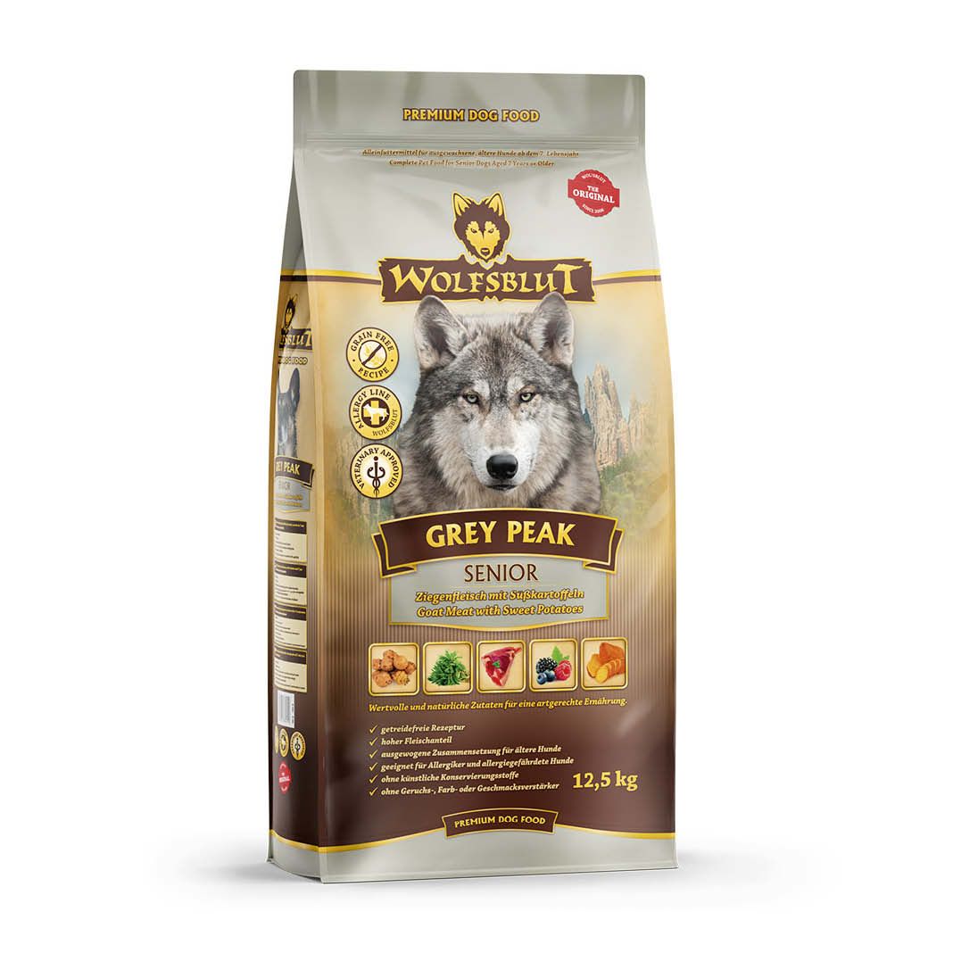 Wolfsblut Grey Peak Senior - Ziege und Süßkartoffel | 12,5 kg