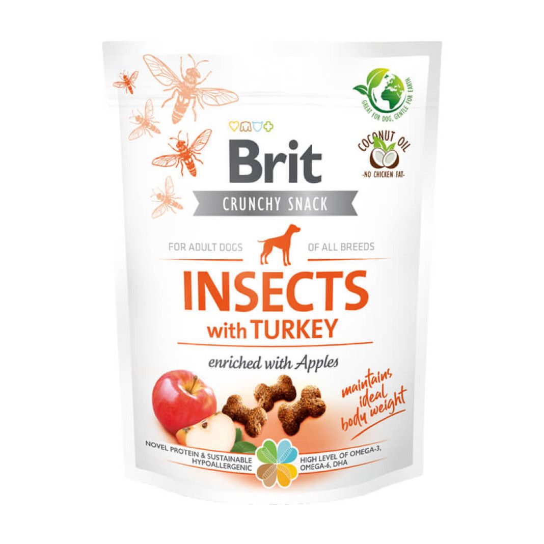 Brit Crunchy Cracker - Insekt mit Truthahn und Apfel