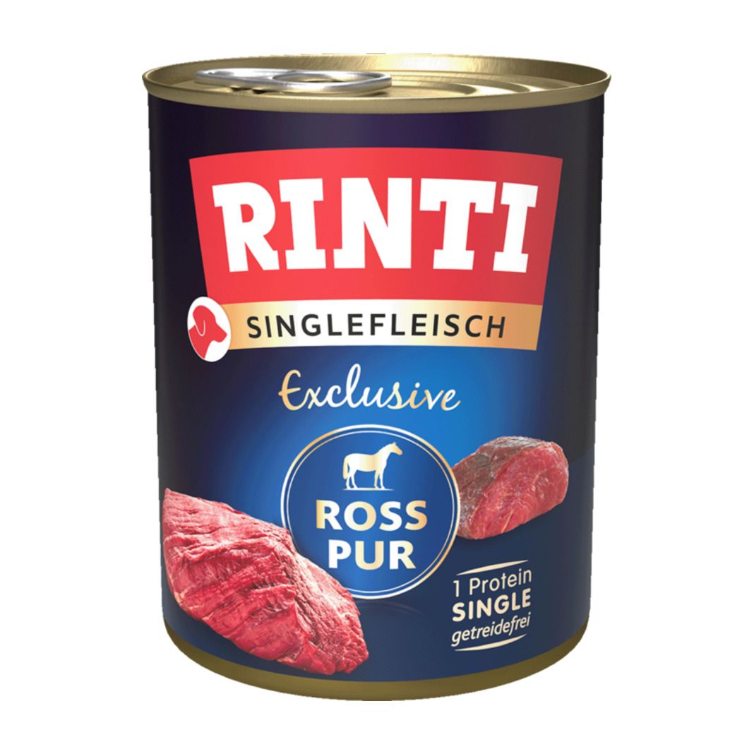 Rinti Singlefleisch Exclusive Pur Ross (Pferd) | 6 x 800 g