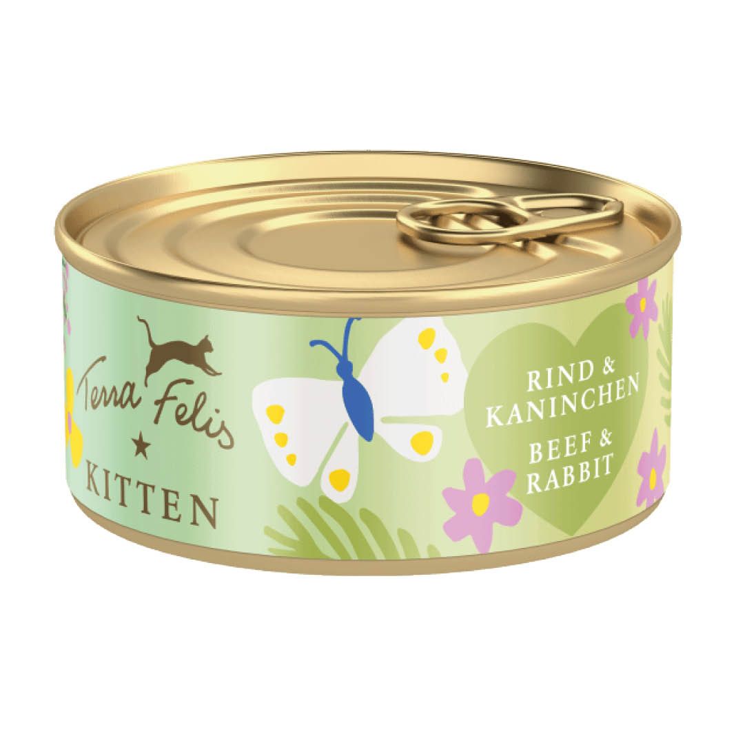 Terra Felis Kitten Rind & Kaninchen | 18 x 70 g
