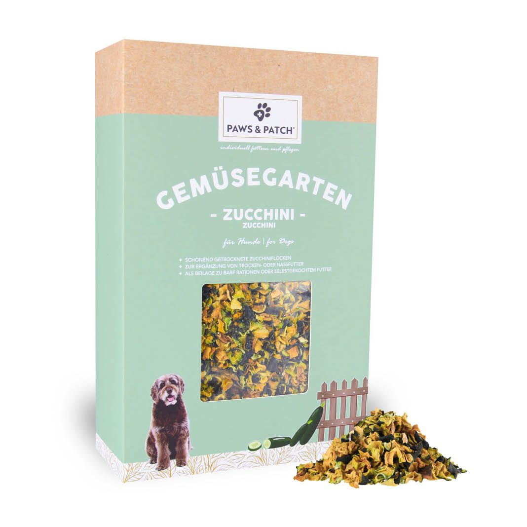 Paws & Patch ZUCCHINIFLOCKEN für Hunde | 350 g