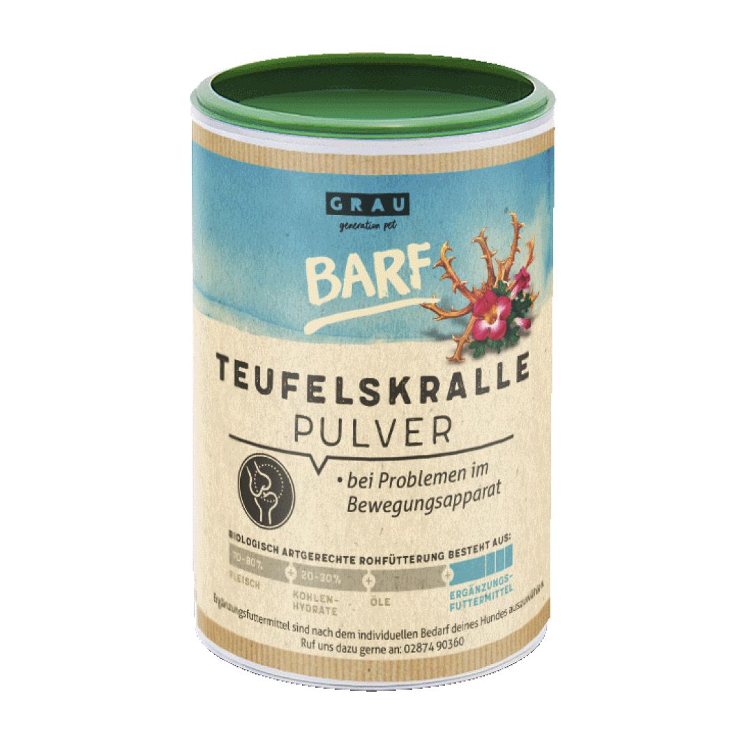 Grau Hund Teufelskralle Pulver | 150 g