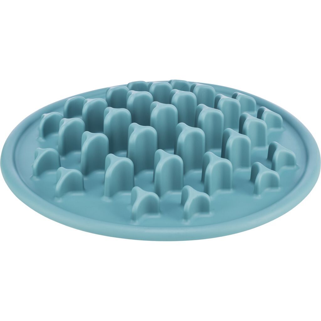 TRIXIE Slow Feeding Futtermatte Pillars , blau | ø 35 cm
