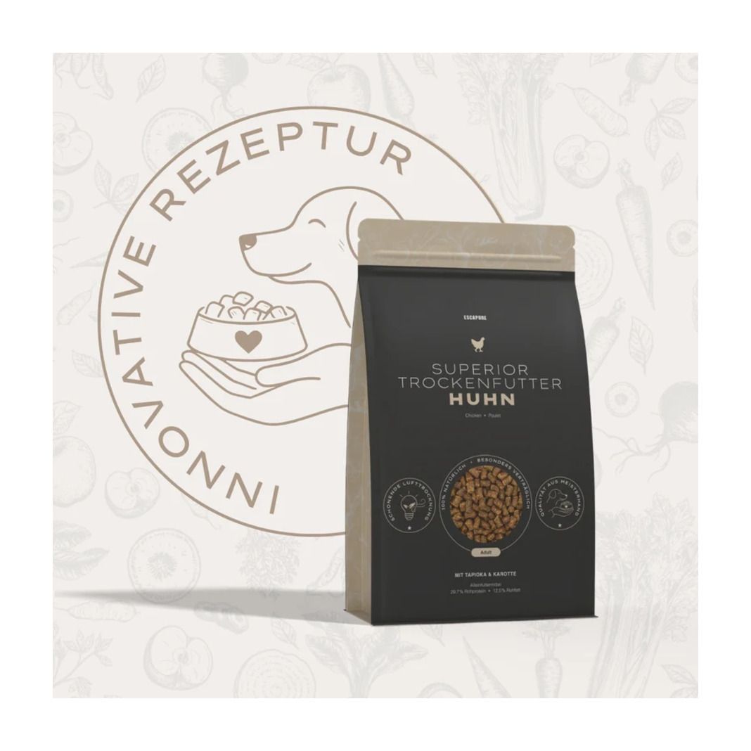 Escapure Trockenfutter Superior Huhn | 2 x 1,5 kg