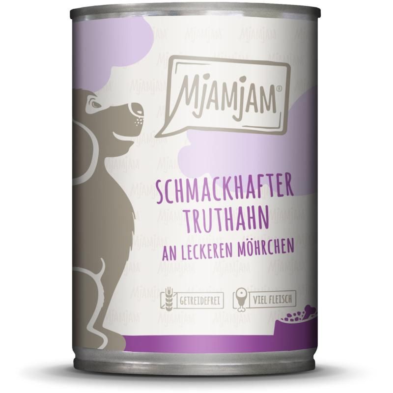 MjAMjAM Dog - Junior - Saftiges Hühnchen mit Ei | 6 x 800 g