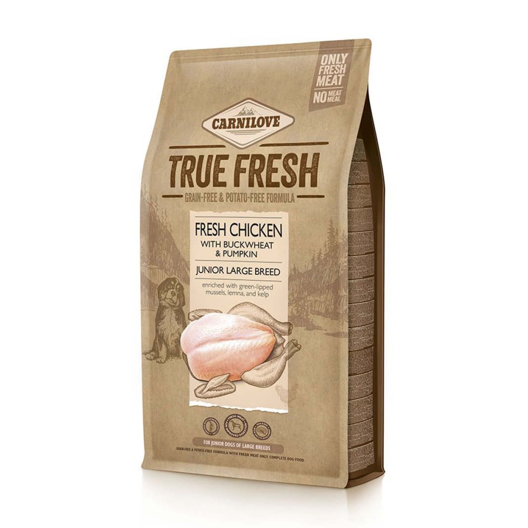Carnilove Dog True Fresh - Junior Große Rassen - Frisches Huhn | 4 kg
