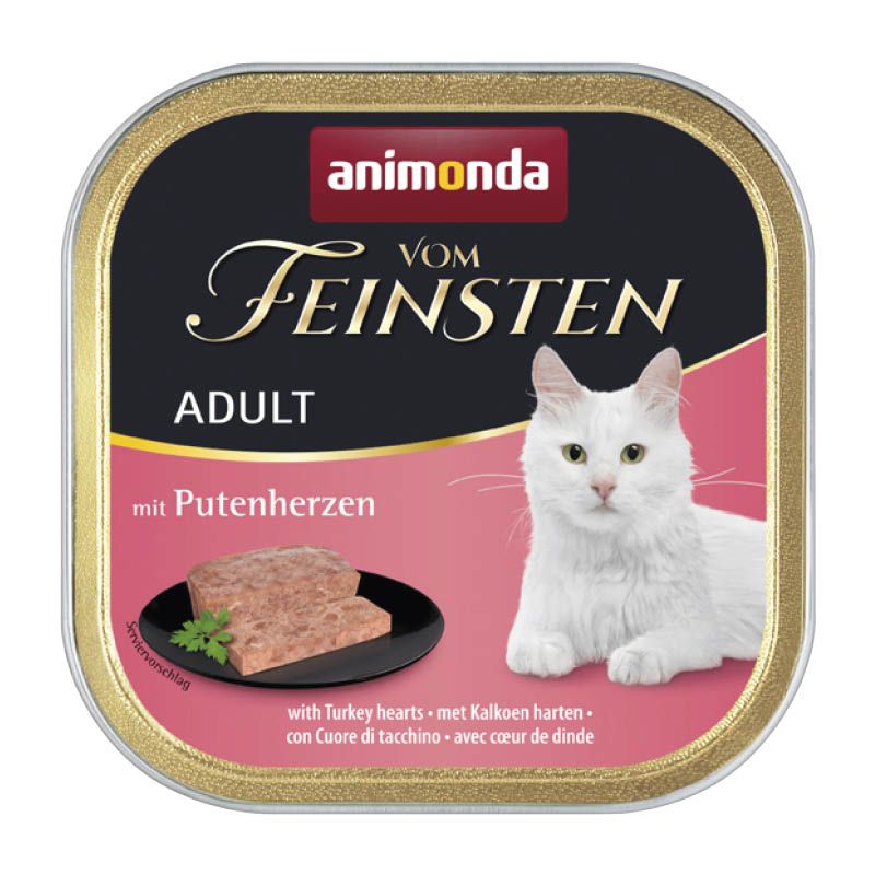 animonda Vom Feinsten - Schale - Adult - mit Putenherzen | 32 x 100 g