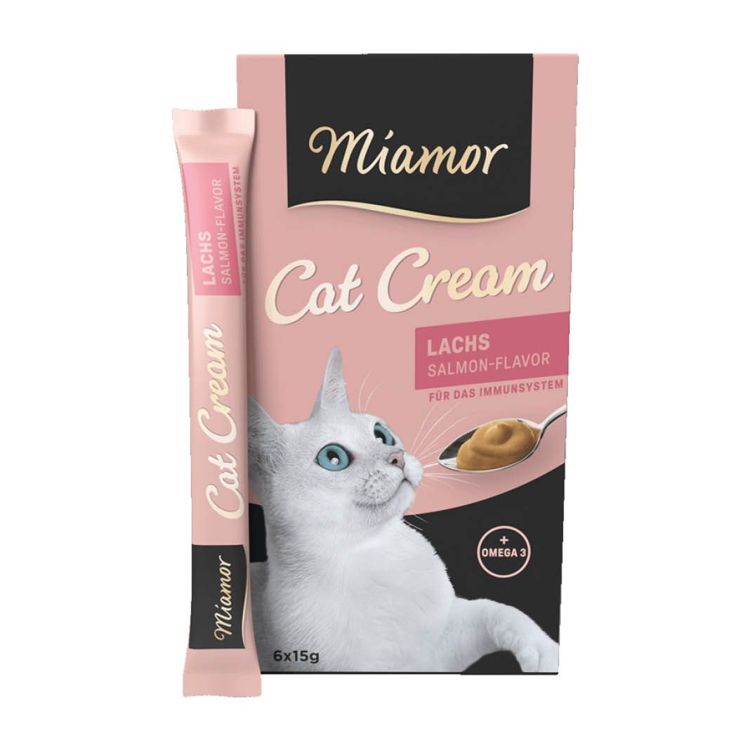 Miamor Cat Snack Lachs Cream | 6 x 15 g