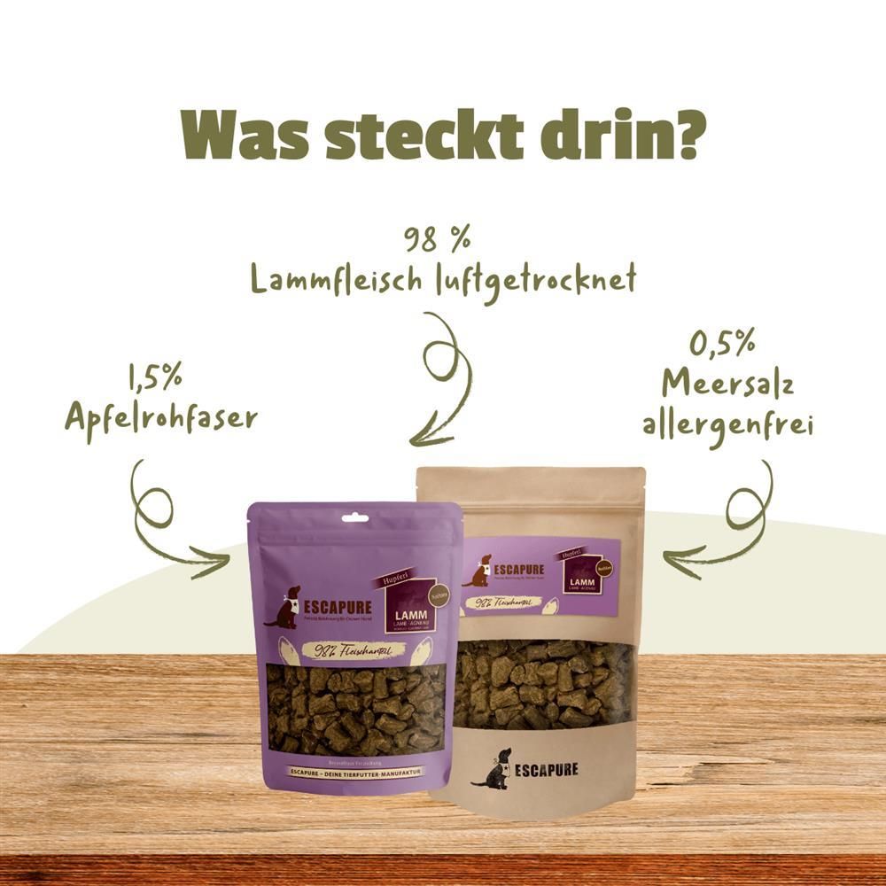 Escapure Hupferl Softies Lamm | 6 x 150 g