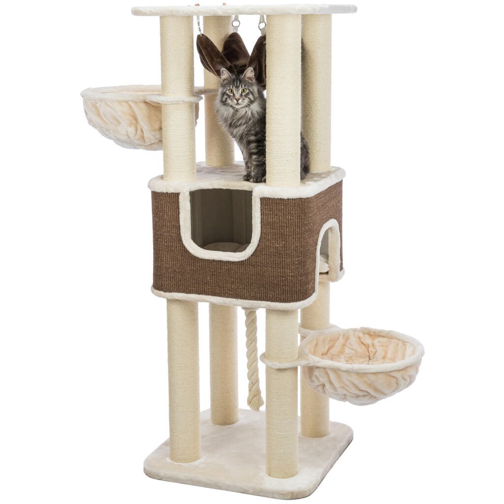 TRIXIE Kratzbaum XXL Humberto, creme/dunkelbraun | 174 cm