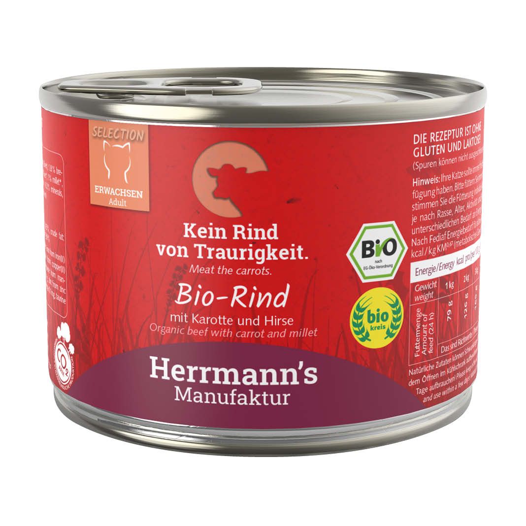 Herrmanns Selection Cat - Kaninchen und Käse | 12 x 200 g