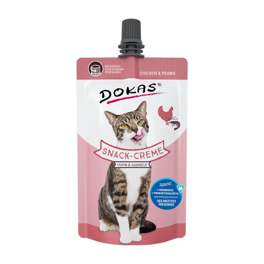 Dokas Cat Snack-Creme Huhn & Garnele