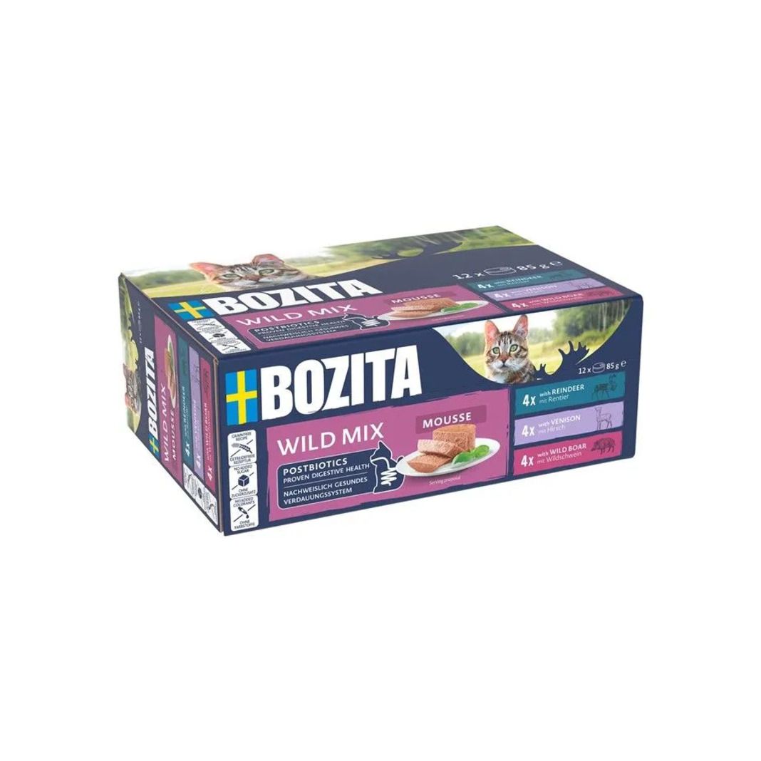 Bozita Cat Mousse - Mixed Wild | 12 x 85 g