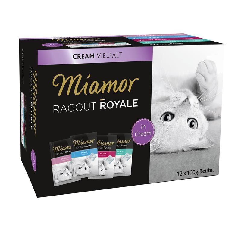 Miamor Ragout Royale Multibox Cream Vielfalt | 12 x 100 g