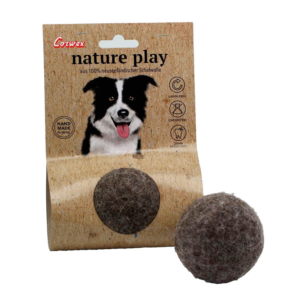 Corwex nature play Filzball, 100% neuseeländische Wolle | 6 cm