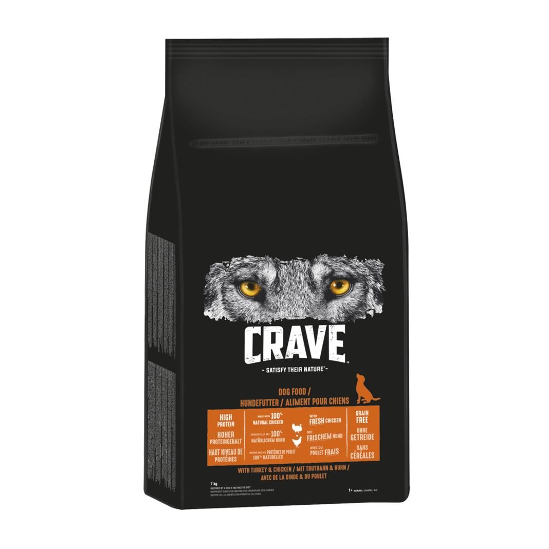 CRAVE™ Hund Beutel mit Truthahn und Huhn | 7 kg