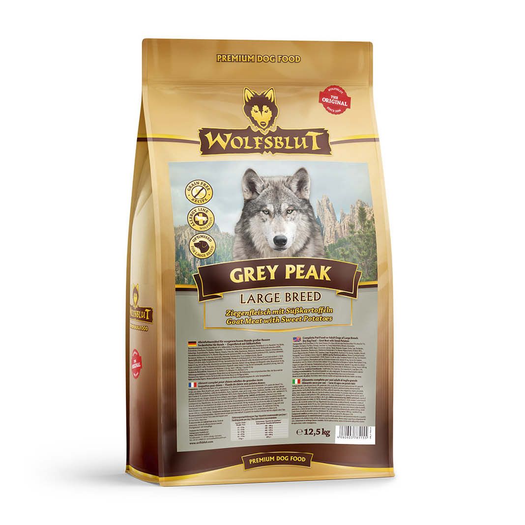 Wolfsblut Grey Peak Large Breed - Ziege und Süßkartoffel | 12,5 kg