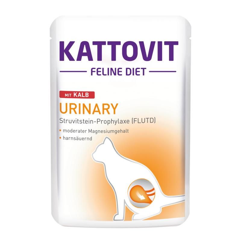 Kattovit Feline Diets - Pouch - Urinary Kalb | 24 x 85 g