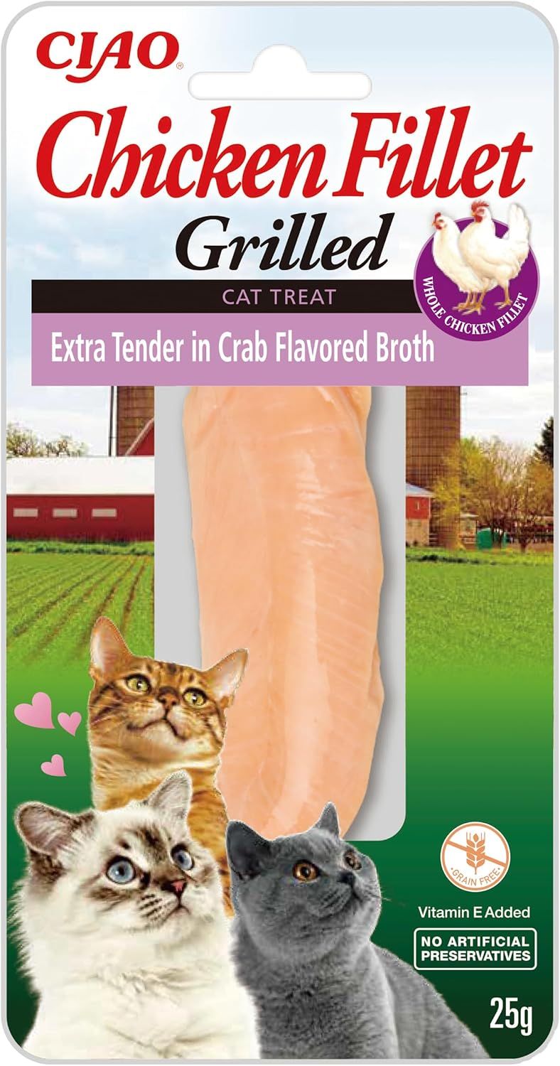 INABA Cat ChickenFillet extra zart in Brühe mit Krabben Geschmack