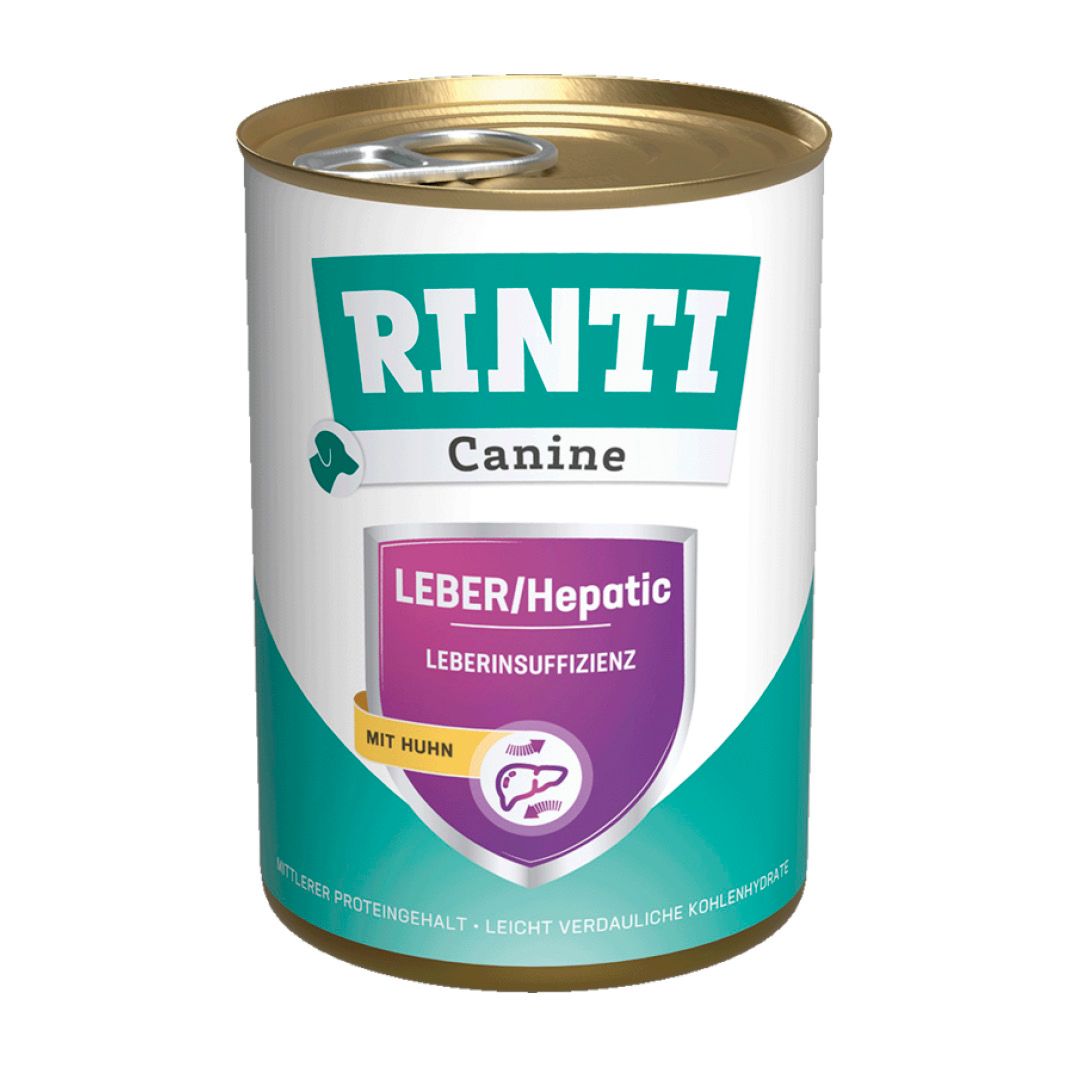 Rinti Canine Leber/Hepatic Huhn | 12 x 400 g