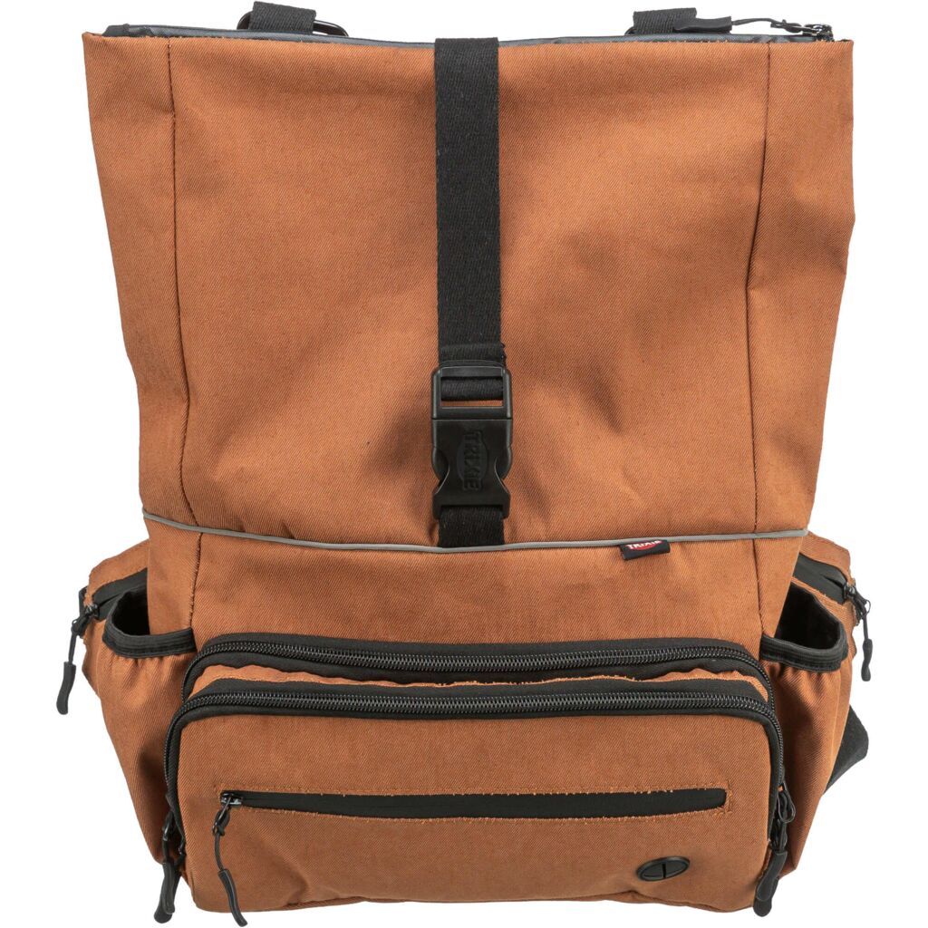TRIXIE Rolltop Hüfttasche, rost | Gurt: 55-130 cm