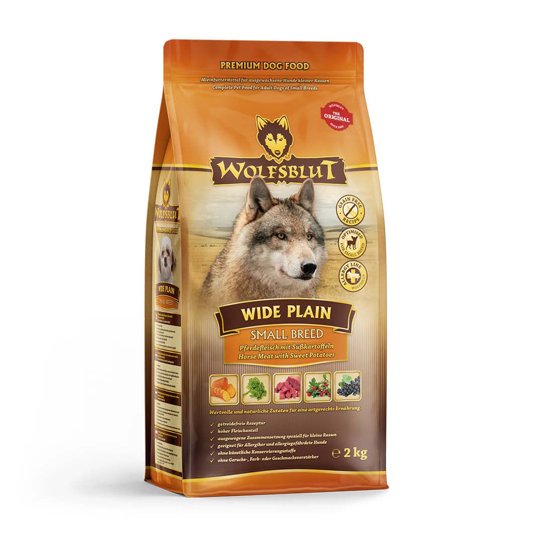 Wolfsblut Wide Plain Small Breed - Pferd & Süßkartoffel | 2 kg