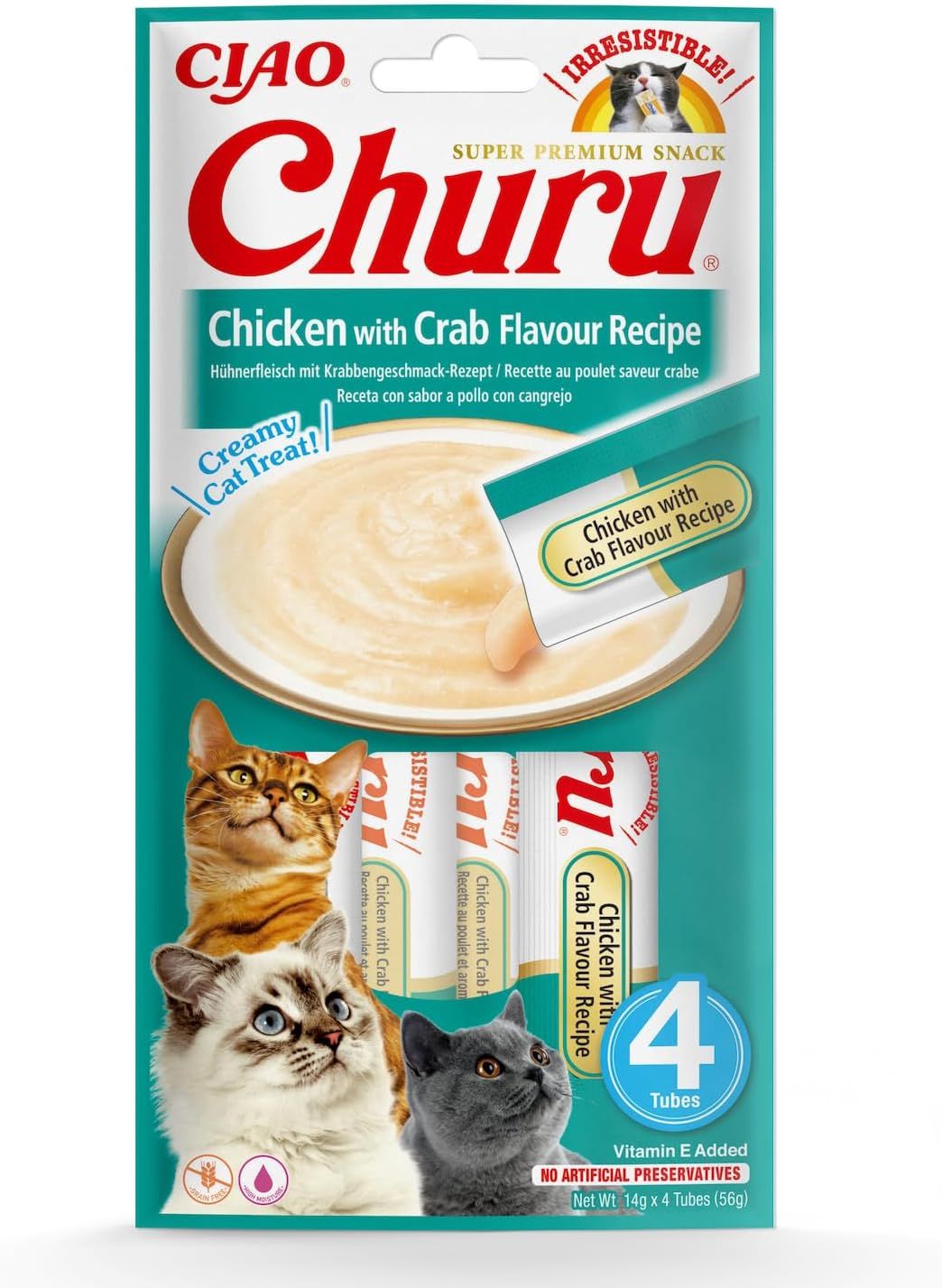 INABA Cat Churu Huhn mit Krabbengeschmack