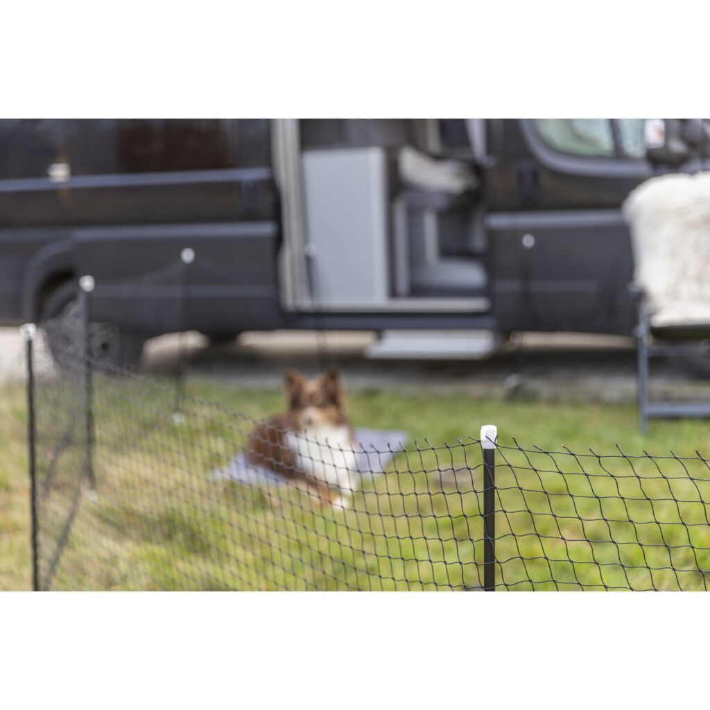 TRIXIE Mobiler Hundezaun,schwarz, 15m
