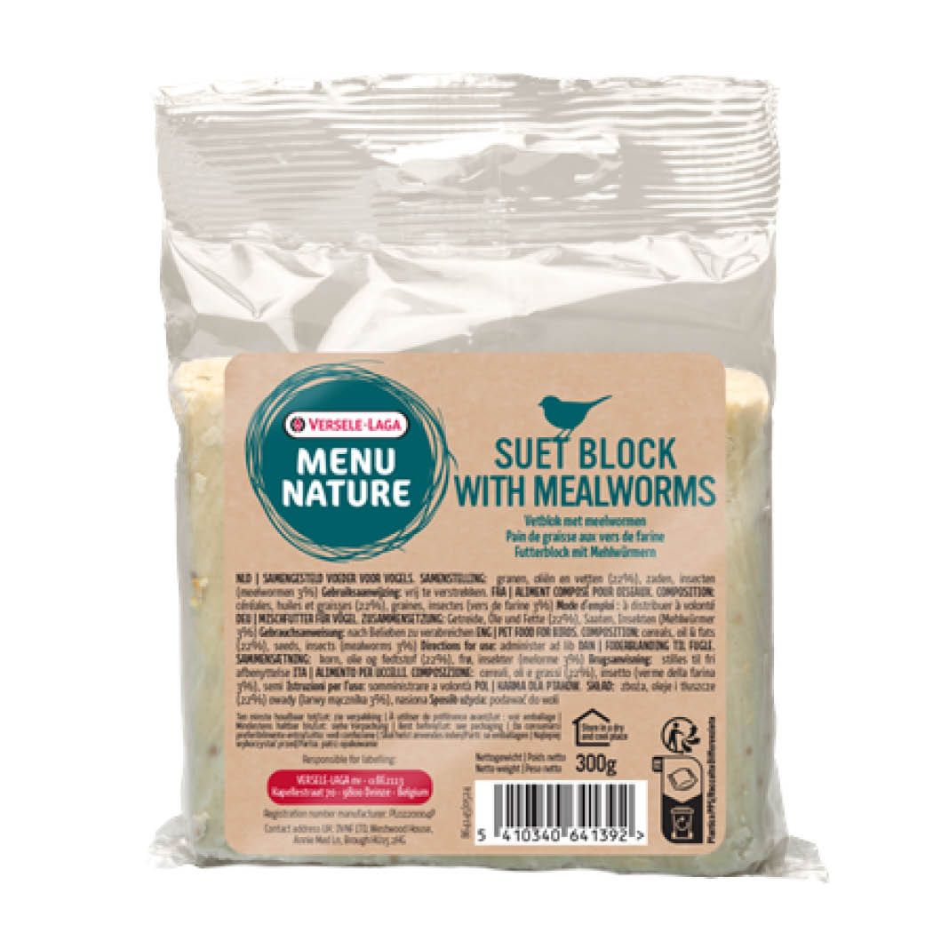 Versele Laga Menu Nature Futterblock mit Mehlwürmer | 300 g