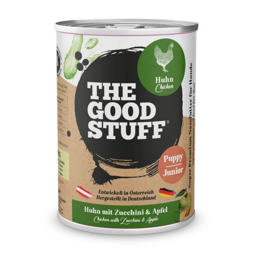 THE GOODSTUFF Huhn mit Zucchini & Apfel (Puppy/Junior) | 6 x 800 g