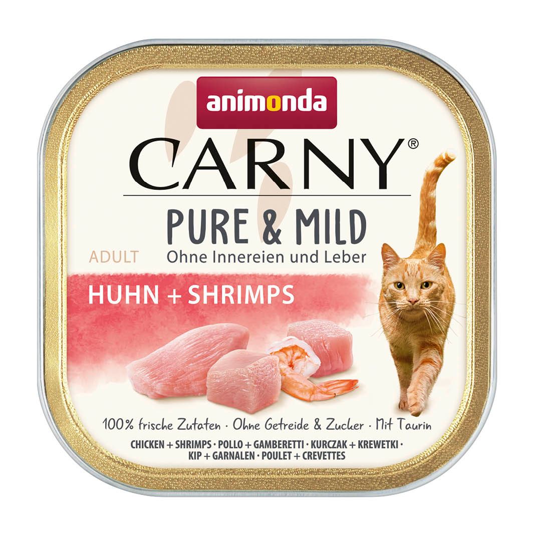 animonda Carny - Schale - Adult - Pure & Mild - Huhn + Shrimps | 32 x 100 g