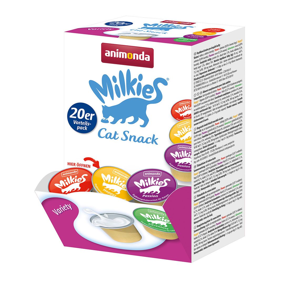 animonda Milkies Katzenmilch 20er Variety | 4 x 20 x 15 g
