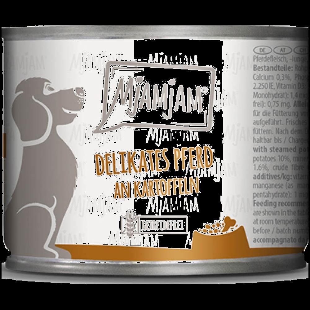 MjAMjAM Dog - delikates Pferd an gedämpften Kartoffeln | 6 x 200 g