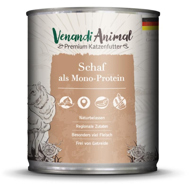 Venandi Animal - Schaf als Monoprotein | 6 x 800 g