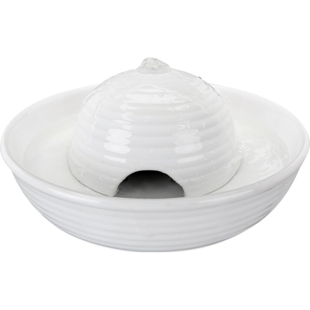 TRIXIE Trinkbrunnen Vital Flow, weiß | 0,8 l/ø 24 × 10 cm