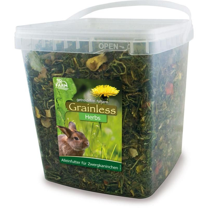 JR Farm Grainless Herbs Zwergkaninchen 5l-Eimer